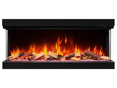 Електрокамін ArtiFlame AF50TS – тристоронній, 125 см, з 3D-ефектом полум’я, обігрівом і Wi-Fi