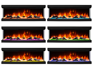 Електрокамін ArtiFlame AF60TS – тристоронній, 150 см, з 3D-ефектом полум’я, обігрівом і Wi-Fi