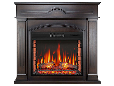 Электрокамин ArtiFlame December AF28S махагон коричневый антик