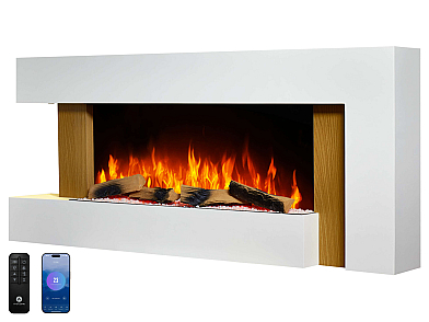 Электрокамин ArtiFlame Fjord AF52 – с 3D-эффектом пламени, обогревом и Wi-Fi