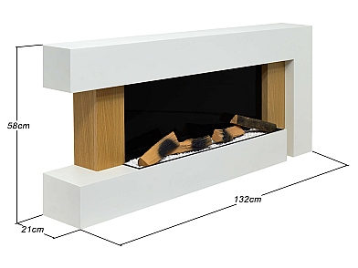 Электрокамин ArtiFlame Fjord AF52 – с 3D-эффектом пламени, обогревом и Wi-Fi