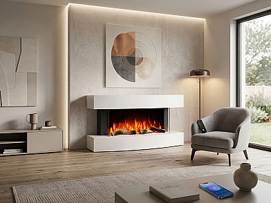 Электрокамин ArtiFlame Lofoten AF48 – с 3D-эффектом пламени, обогревом и Wi-Fi