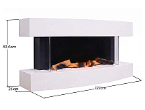 Електрокамін ArtiFlame Lofoten AF48 – з 3D-ефектом полум’я, обігрівом і Wi-Fi - 7-7M