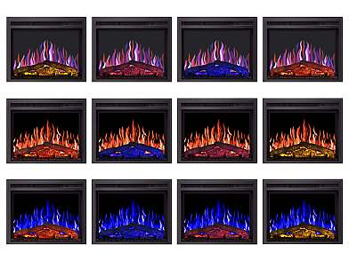 Електрокамін ArtiFlame Monferrato AF24 – білий, вільностоячий, з обрамленням із МДФ, 3D-ефектом полум’я, LED-підсвічуванням і обігрівом