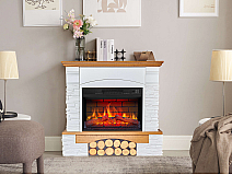 Електрокамін ArtiFlame Roxwell AF23BS – дуб, вільностоячий, з обрамленням із МДФ, 3D-ефектом полум’я, LED-підсвічуванням і обігрівом - 6-6M
