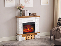 Електрокамін ArtiFlame Roxwell AF23BS – дуб, вільностоячий, з обрамленням із МДФ, 3D-ефектом полум’я, LED-підсвічуванням і обігрівом - 7-7M