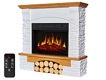 Електрокамін ArtiFlame Roxwell AF23S – дуб, вільностоячий, з обрамленням із МДФ, реалістичним ефектом полум’я, LED-підсвічуванням і обігрівом - 3-3M