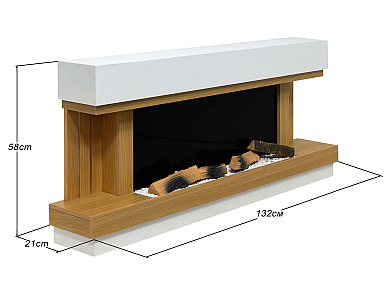 Электрокамин ArtiFlame Sogne AF52 – с 3D-эффектом пламени, обогревом и Wi-Fi